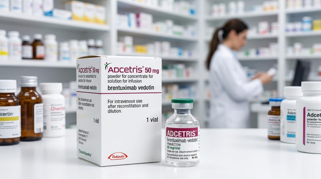 Adcetris brentuximab vedotin 50mg powder for concentrate, Takeda Seagen, CD30 ADC lymphoma specialty pharmacy