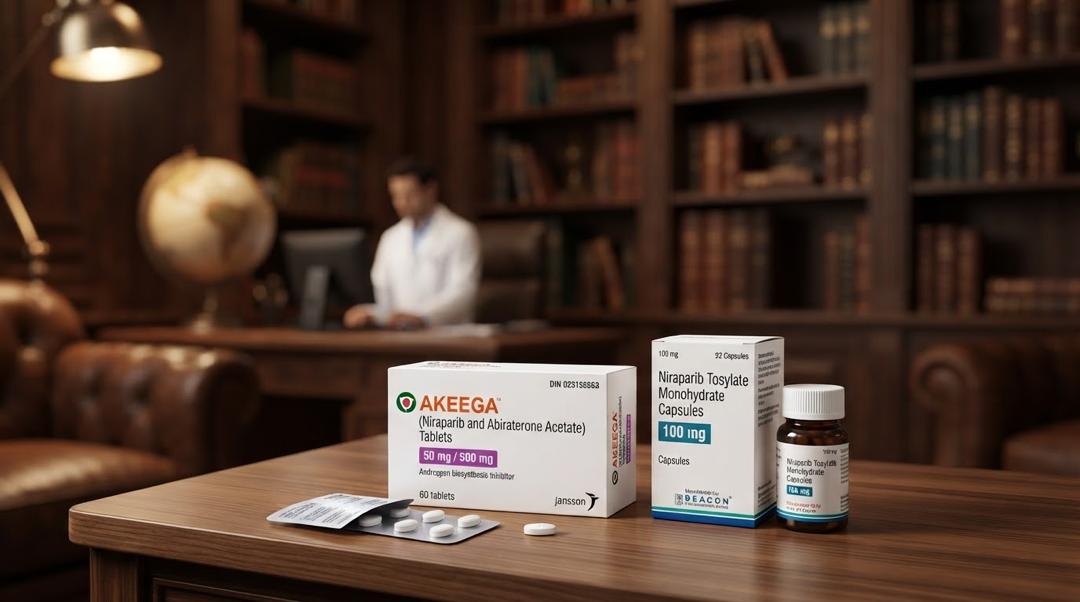 Akeega niraparib abiraterone acetate 50mg/500mg tablets, Janssen, prostate cancer targeted therapy