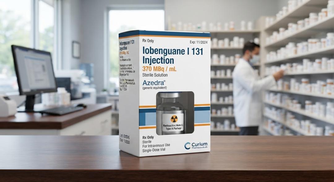 Azedra iobenguane I-131 injection 370 MBq/mL radioactive sterile solution, Curium Pharmaceuticals