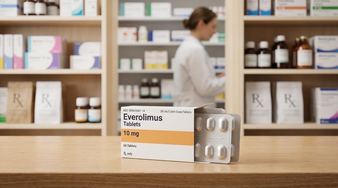 Everolimus 10mg tablets, generic Afinitor, mTOR inhibitor oncology specialty pharmacy